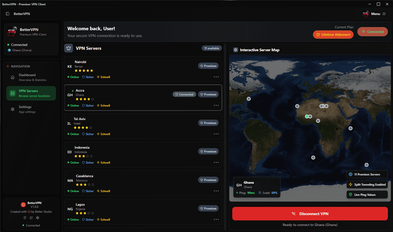 Better VPN Interface
